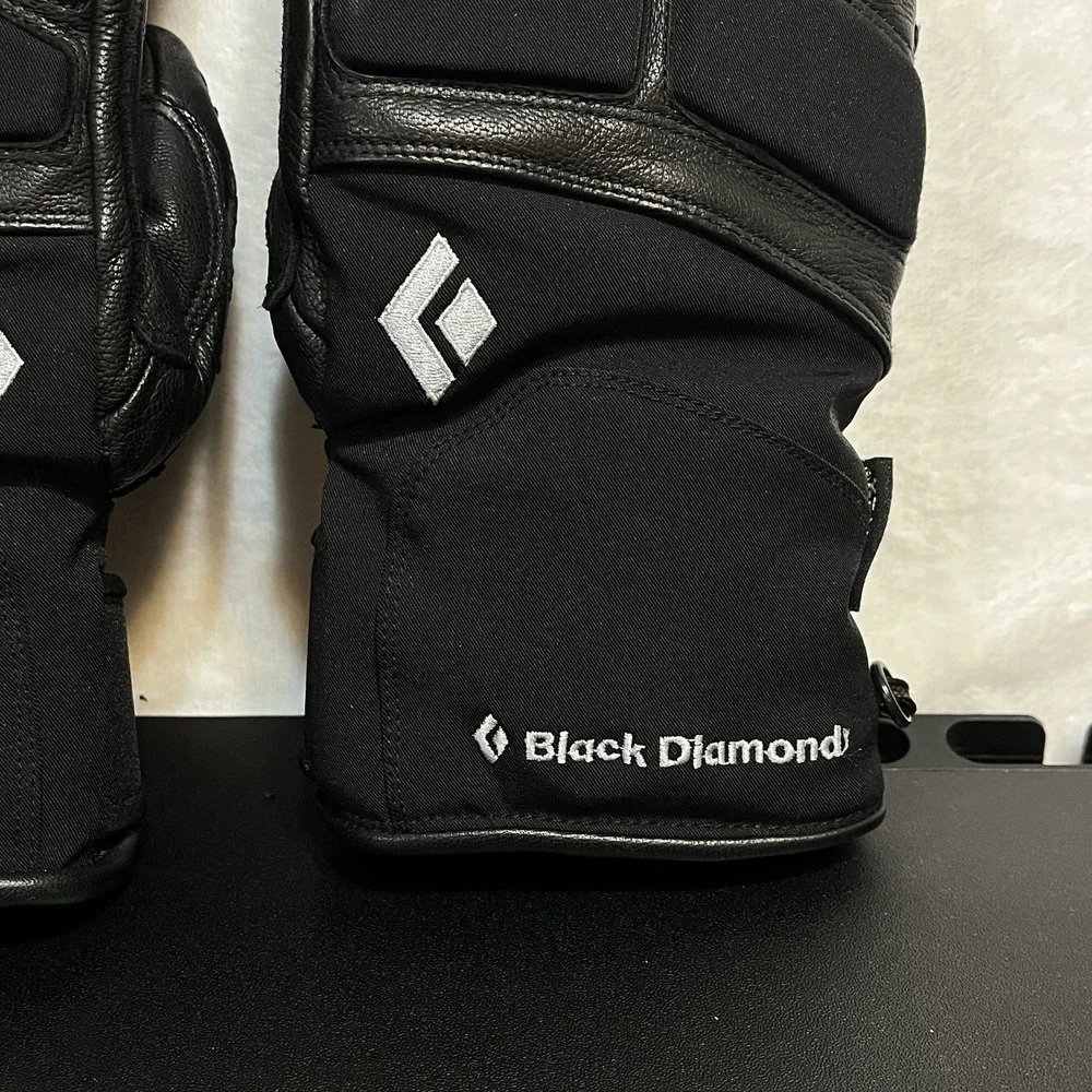 BLACK DIAMOND Gloves Women's SMALL Black Goat Skin Leather GORE-TEX Motorcycle